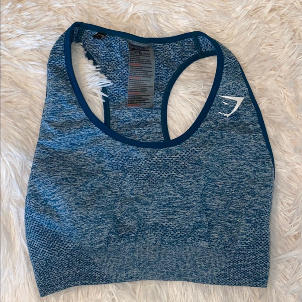Blue Gymshark Sports Bra Size XS